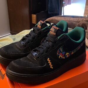 Black Tribal Nike Air Forces